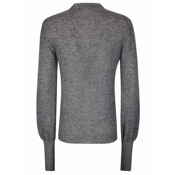 Paloma Wool Grey Knit Cardigan With Button-Down Front And Ribbed Cuffs - NWT - Picture 2 of 3